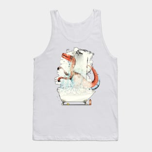 Dinosaur Velociraptor in the Shower Tank Top